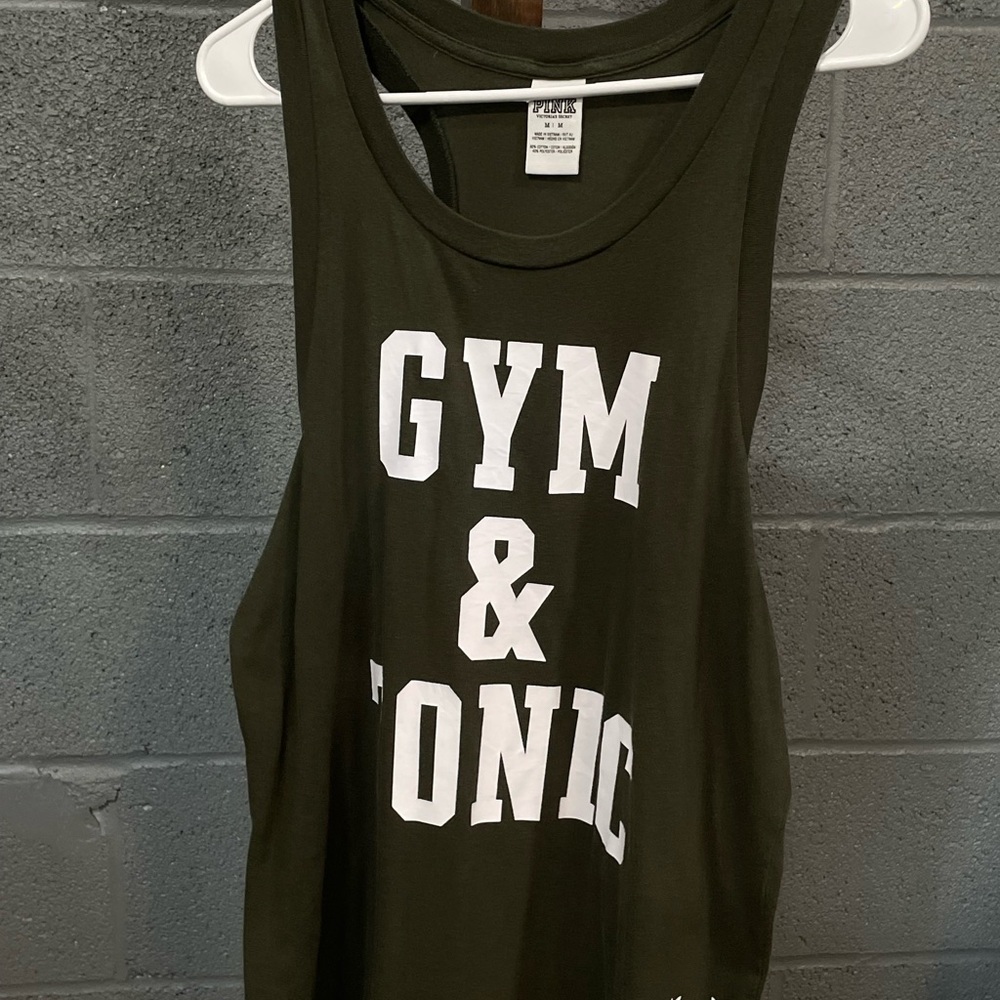Black Gym & Tonic Tank Top